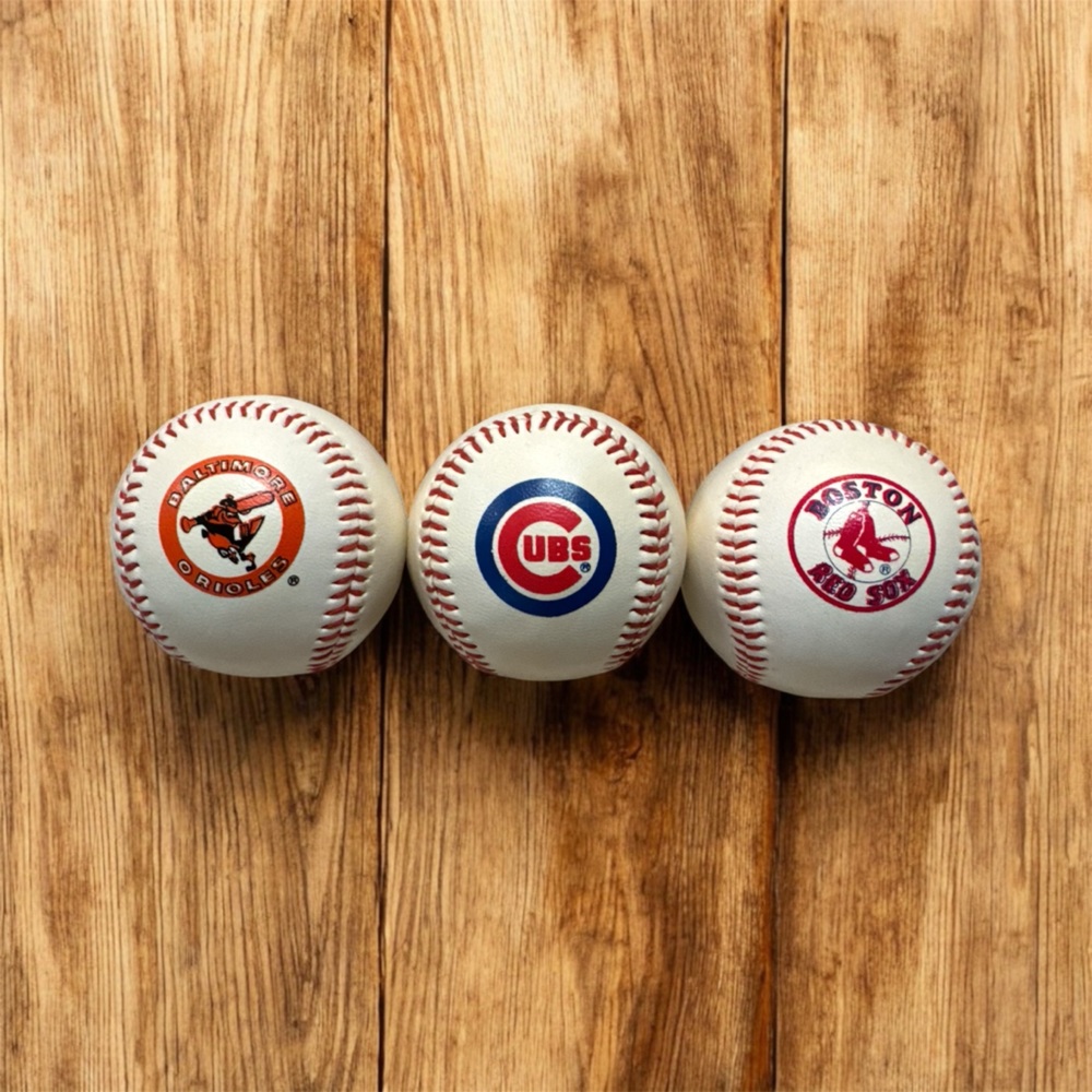 Vintage 1980’s MLB Team Logo Baseballs Set